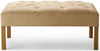 Carl Hansen KK48651 ADDING SOFA, Ourovaná dubová/béžová kůže
