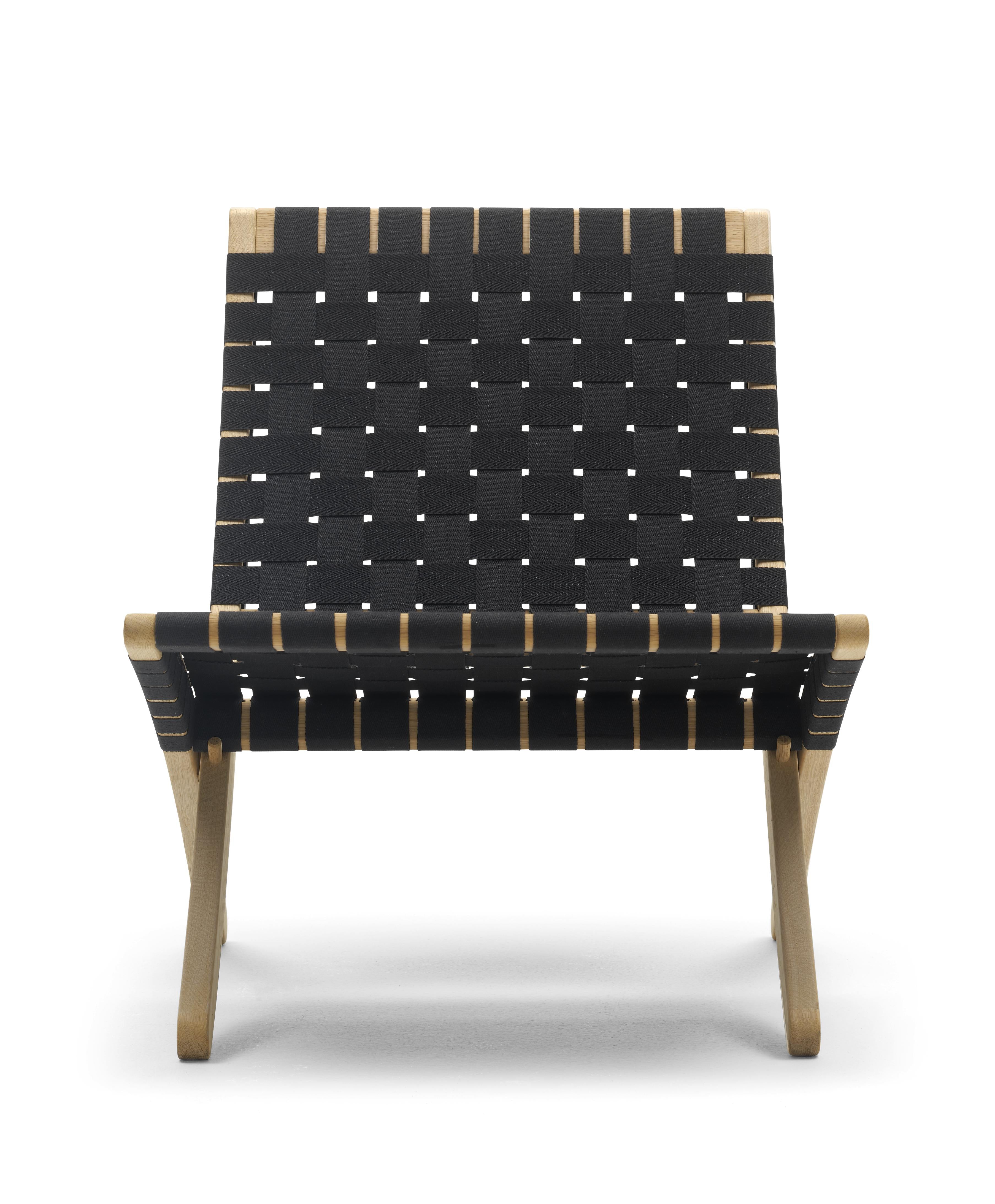 [product_category]-Carl Hansen Mg501 Cuba Chair Oak Oil, Black Cotton Straps-Carl Hansen-5710954465286-MG501-020-102-Gjorde-Sort-CAR-1