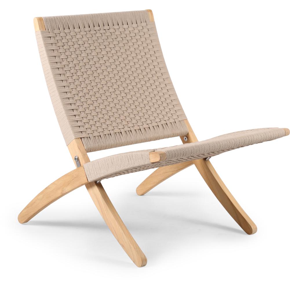 [product_category]-Carl Hansen Mg501 Cuba Chair Outdoor Untreated Teak, Rope/Sesame-Carl Hansen-5715230640760-090-105-FSC-100-VN-SESAME-CAR-3