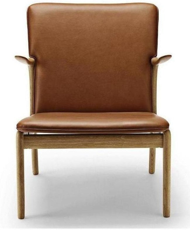 [product_category]-Carl Hansen Ow124 Beak Chair, Oiled Oak/Brown Leather-Carl Hansen-CHOW124-sif95-oiledoak-CAR-1