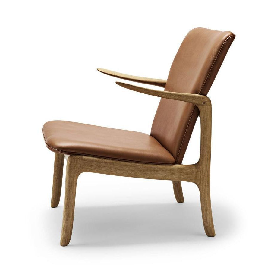 [product_category]-Carl Hansen Ow124 Beak Chair, Oiled Oak/Brown Leather-Carl Hansen-CHOW124-sif95-oiledoak-CAR-2