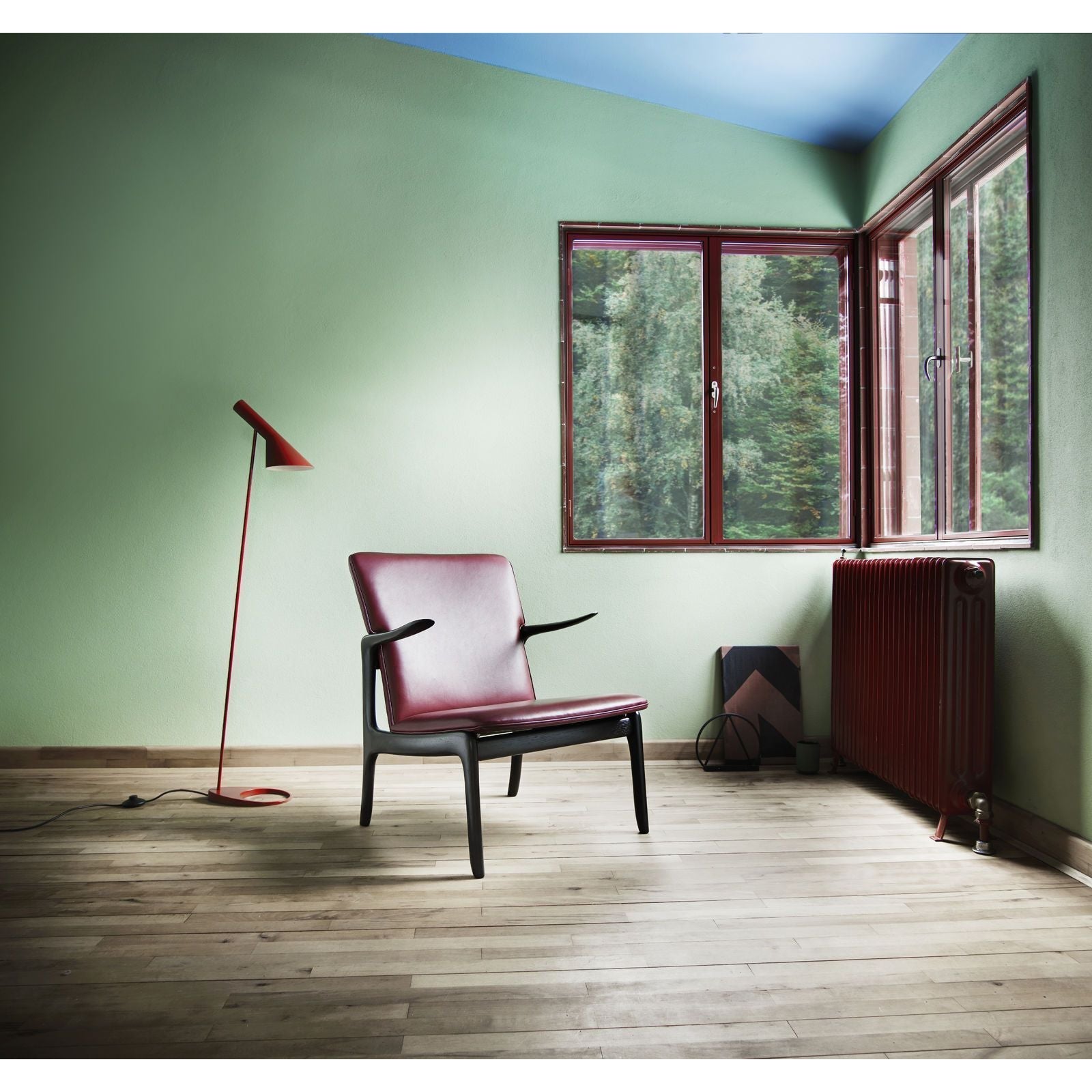 [product_category]-Carl Hansen Ow124 Beak Chair, Soaped Oak/Black Leather-Carl Hansen-ow124-thor301-soapedoak-CAR-3