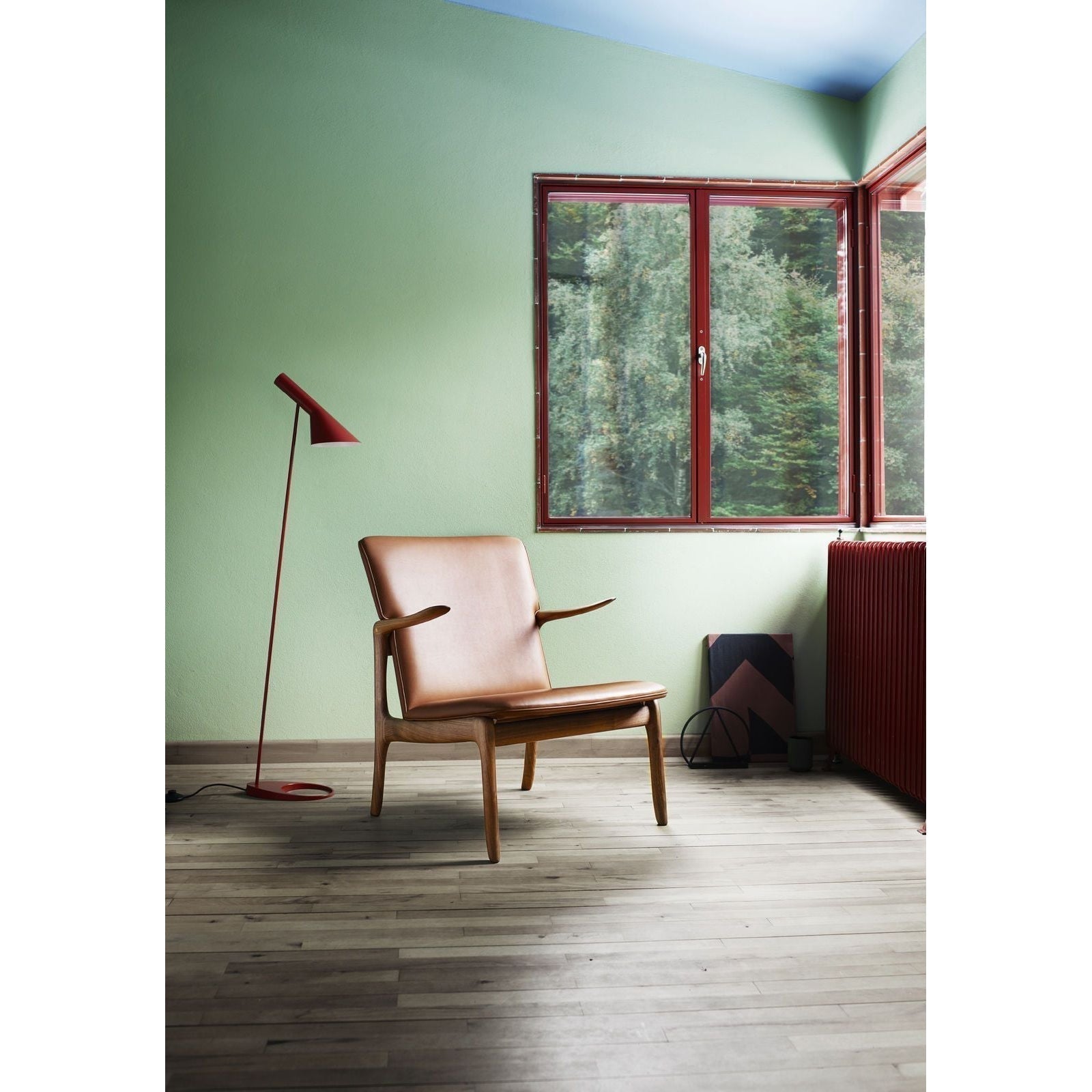 [product_category]-Carl Hansen Ow124 Beak Chair, Soaped Oak/Black Leather-Carl Hansen-ow124-thor301-soapedoak-CAR-8