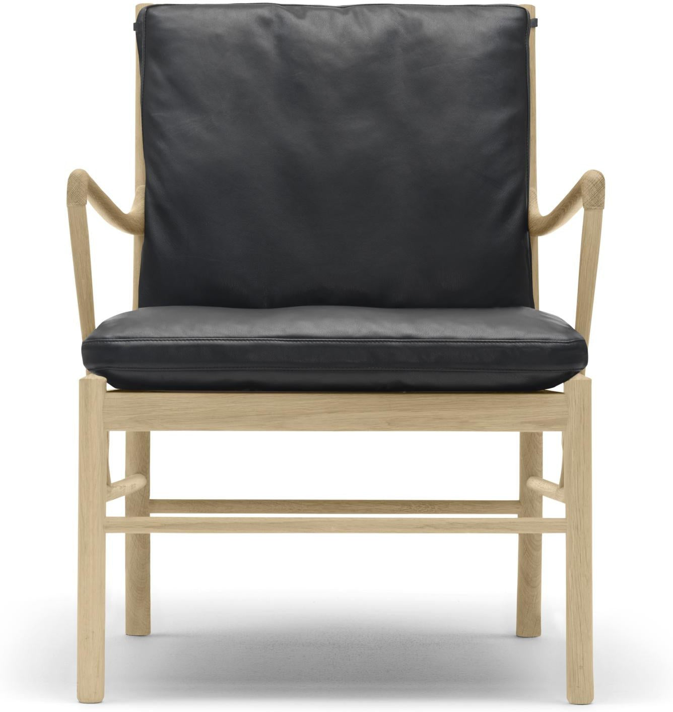 [product_category]-Carl Hansen Ow149 Colonial Chair, Oiled Oak/Black Leather-Carl Hansen-ow149-thor301-oiledoak-CAR-1