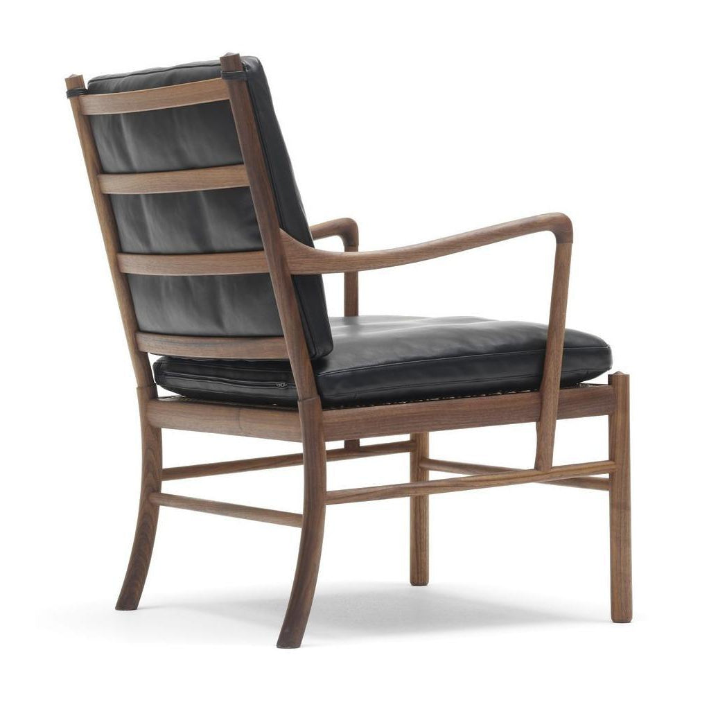 [product_category]-Carl Hansen Ow149 Colonial Chair, Oiled Walnut/Black Leather-Carl Hansen-CHOW149-black-oiledwalnut-CAR-2
