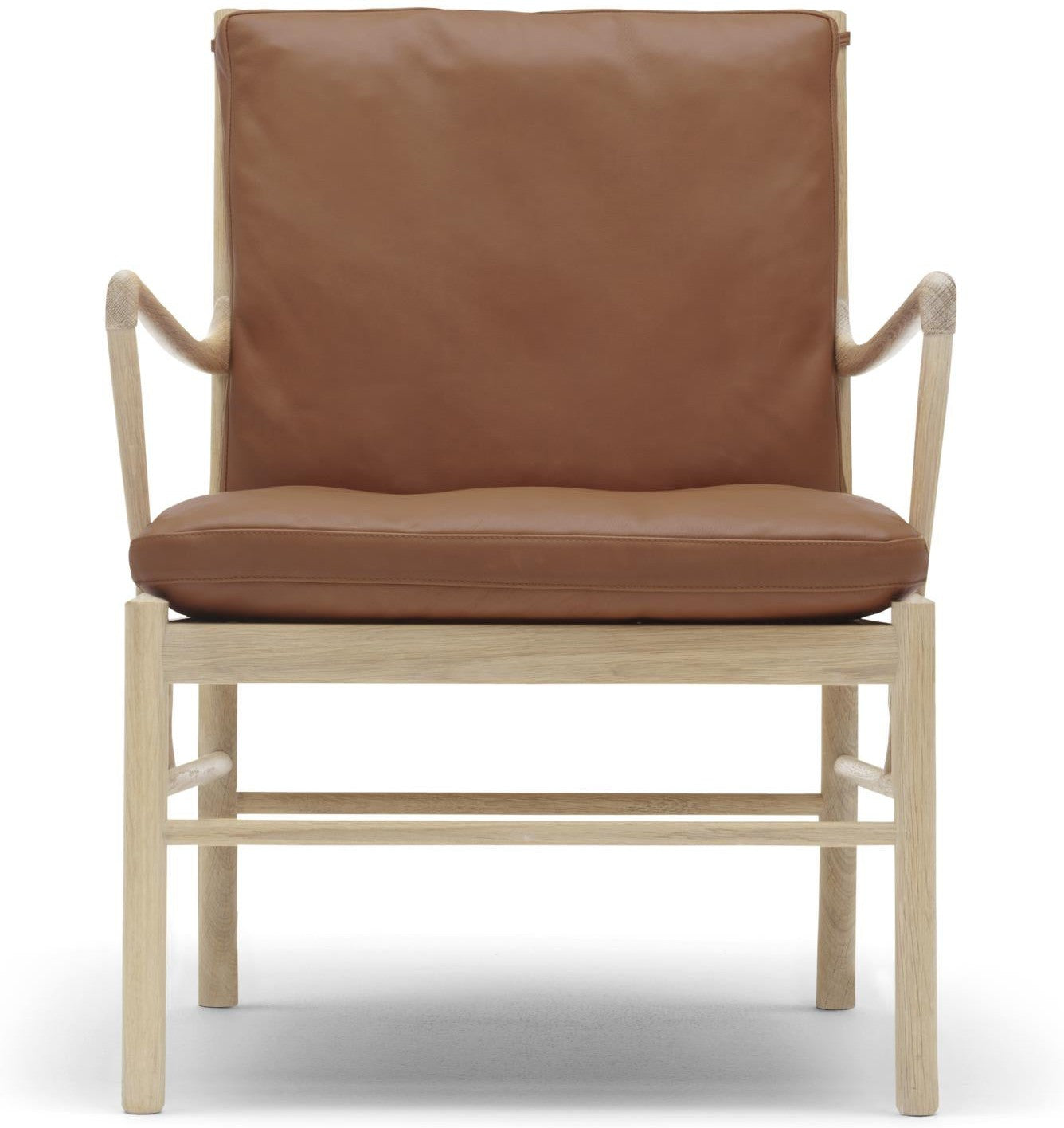 [product_category]-Carl Hansen Ow149 Colonial Chair, Soaped Oak/Dark Brown Leather-Carl Hansen-5714413589599-ow149-thor307-soapedoak-CAR-1