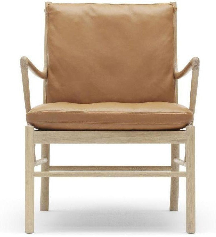 [product_category]-Carl Hansen Ow149 Colonial Chair, Soaped Oak/Light Brown Leather-Carl Hansen-CHOW149-brown-soapedoak-CAR-1