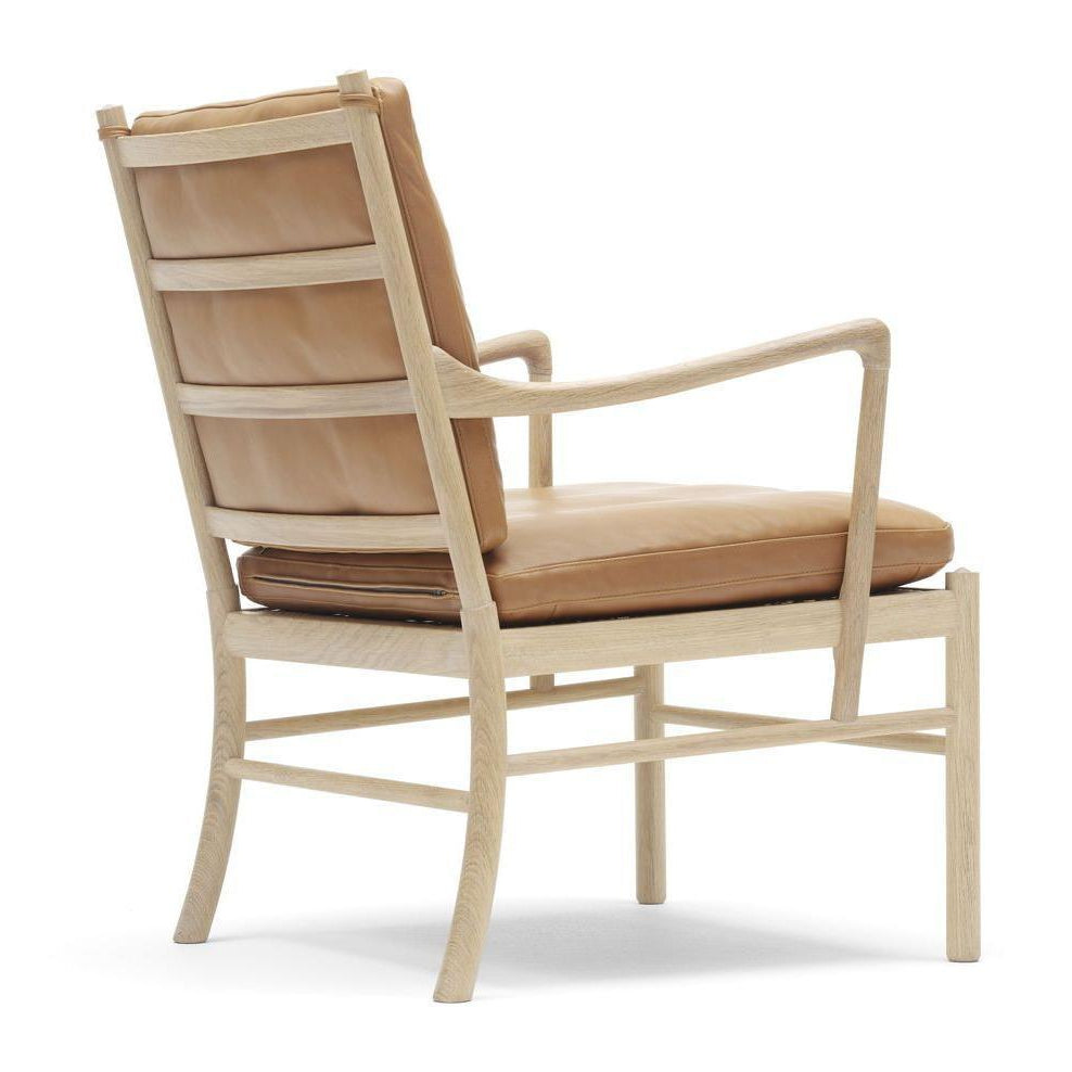 [product_category]-Carl Hansen Ow149 Colonial Chair, Soaped Oak/Light Brown Leather-Carl Hansen-CHOW149-brown-soapedoak-CAR-2
