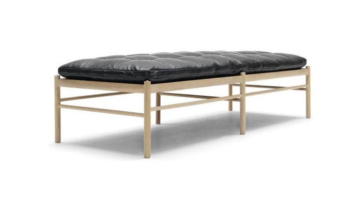[product_category]-Carl Hansen Ow150 Daybed, Soap Oak/Black Leather-Carl Hansen-ow150-sif98-soapedoak-CAR-1