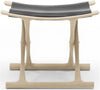 Egyptská židle Carl Hansen OW2000, dubová/černá kůže