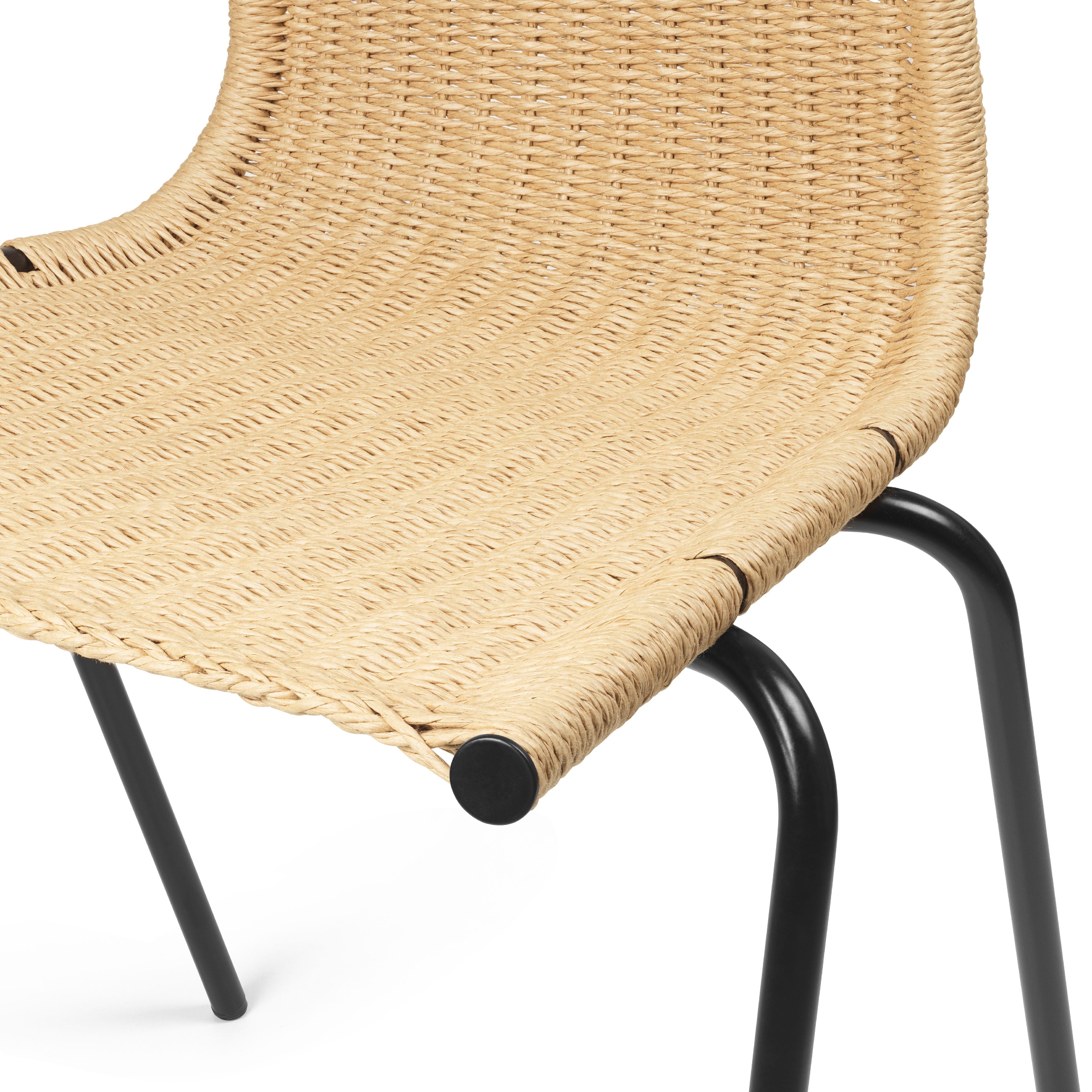 [product_category]-Carl Hansen Pk1 Chair, Black Powder Coated Steel/Natural Paper Cord-Carl Hansen-5715397223158-PK1-Chscolour-011-CAR-4