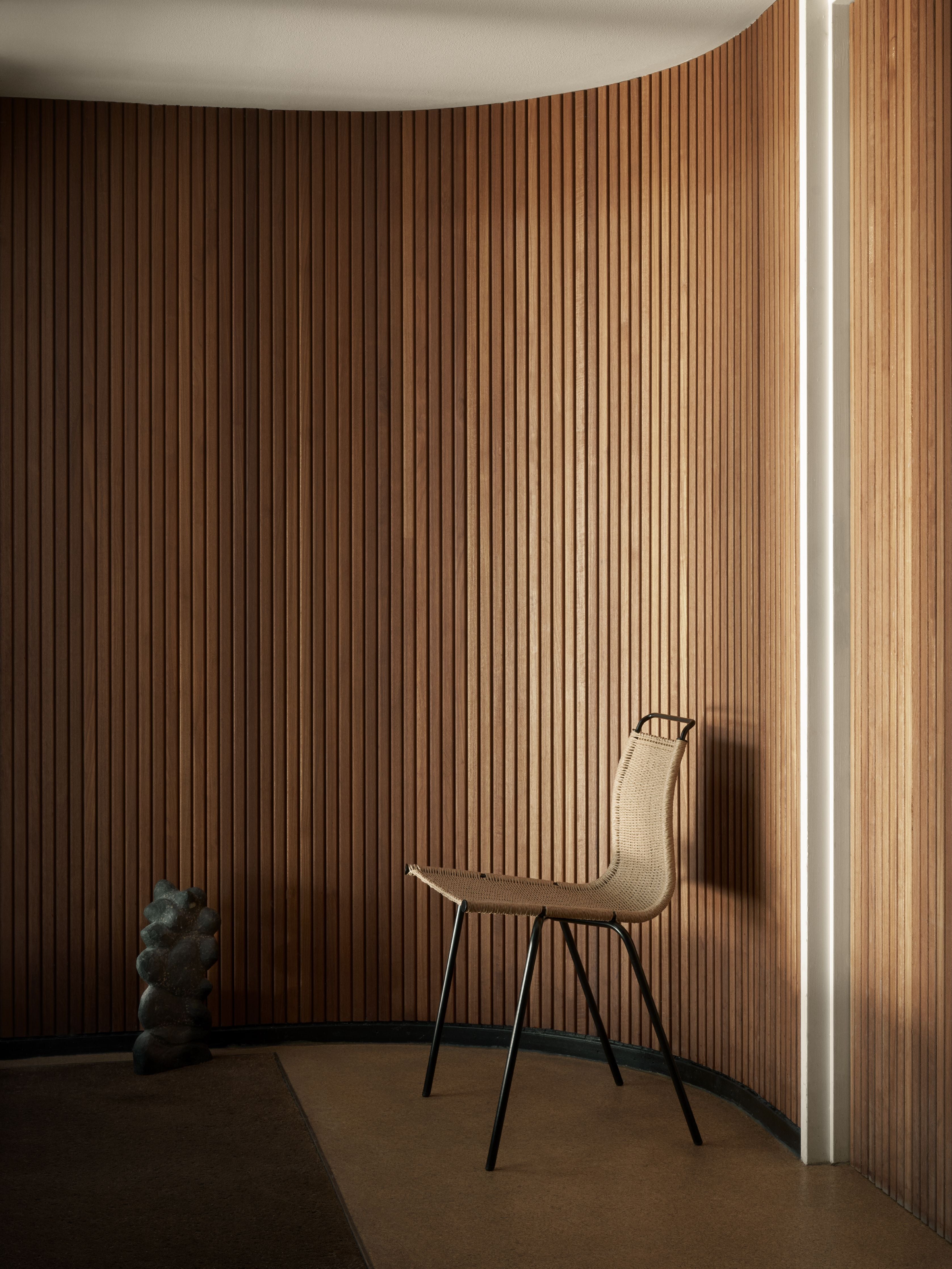 [product_category]-Carl Hansen Pk1 Chair, Black Powder Coated Steel/Natural Paper Cord-Carl Hansen-5715397223158-PK1-Chscolour-011-CAR-6