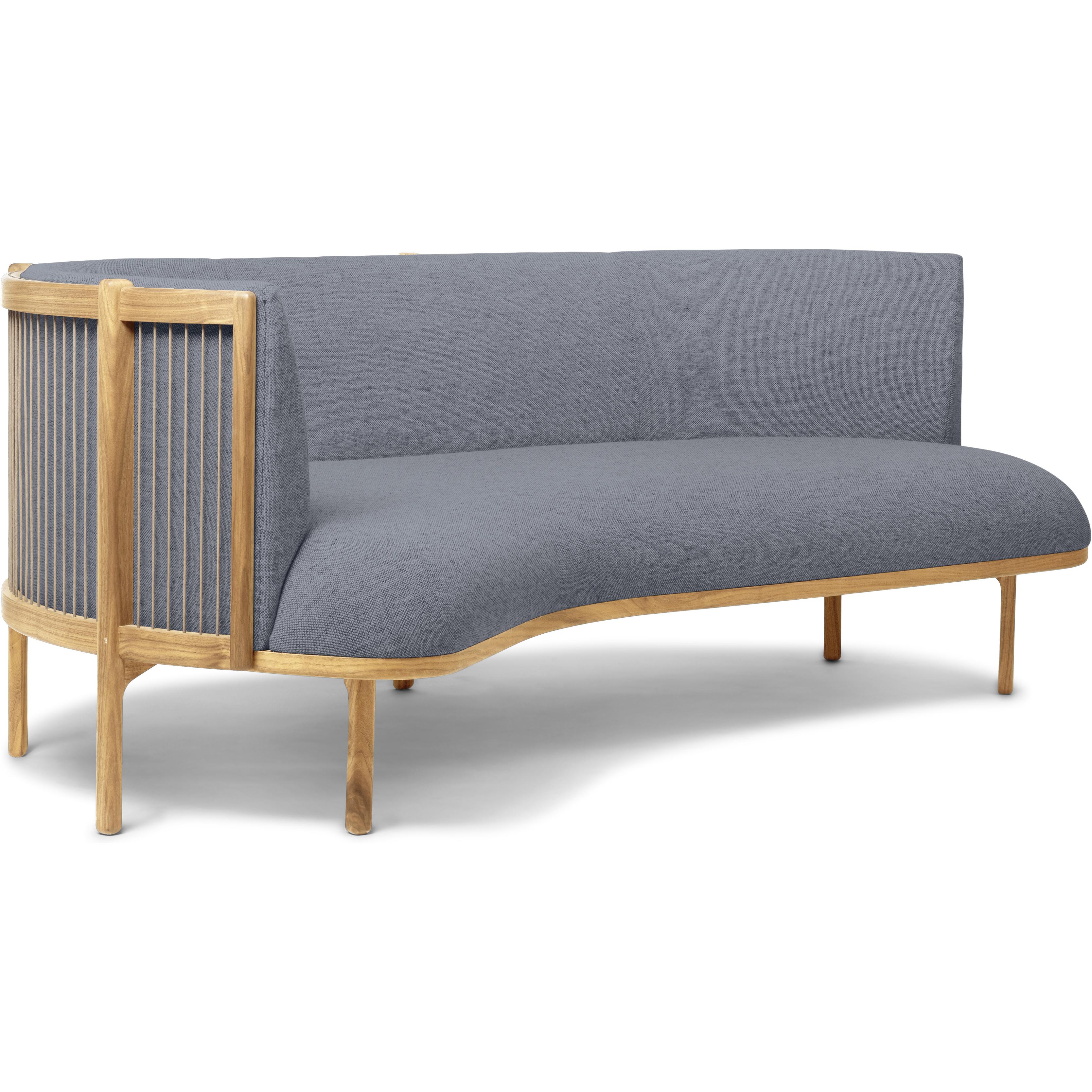 [product_category]-Carl Hansen Rf1903 L Sideways Sofa 3 Seeater Left Oak Oil/Fiord Fabric, Gray/Natural Brown-Carl Hansen-RF1903-L-oak-oil-Fiord-751-CAR-1