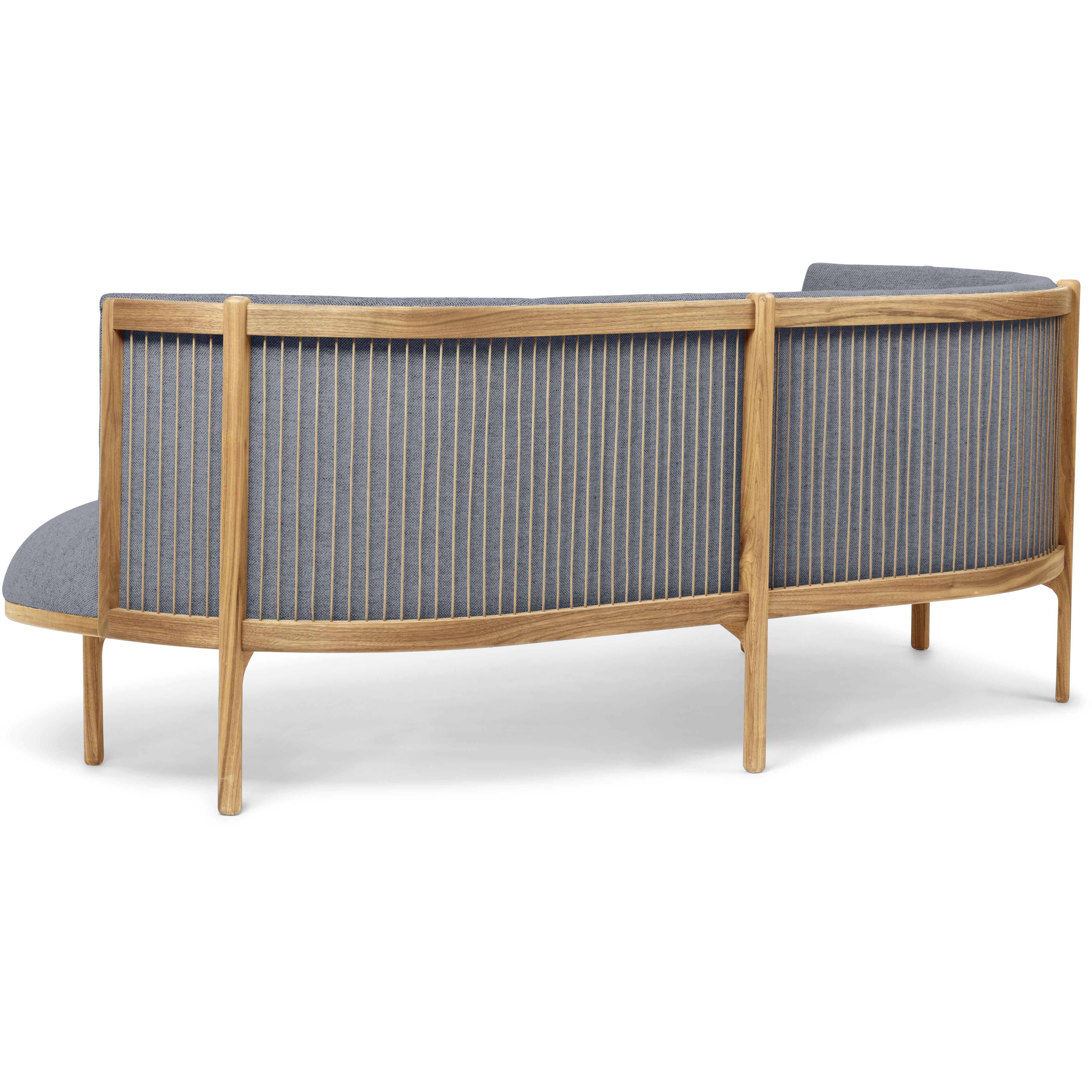 [product_category]-Carl Hansen Rf1903 L Sideways Sofa 3 Seeater Left Oak Oil/Fiord Fabric, Gray/Natural Brown-Carl Hansen-RF1903-L-oak-oil-Fiord-751-CAR-3