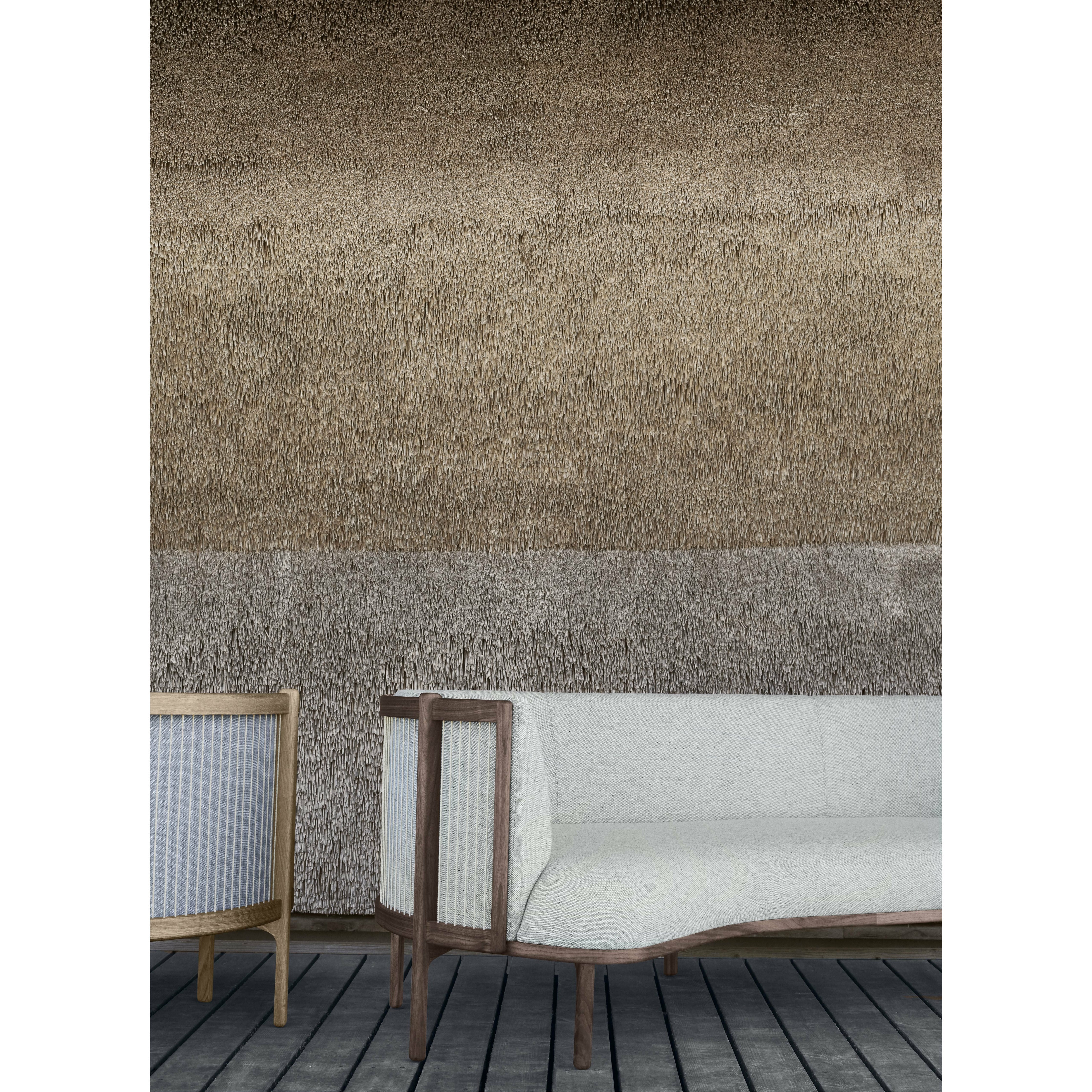 [product_category]-Carl Hansen Rf1903 L Sideways Sofa 3 Seeater Left Walnut Oil/Hallingdal 457 Fabric, Yellow/Natural Brown-Carl Hansen-RF1903-L-walnut-oil-hallingdal65-457-CAR-8
