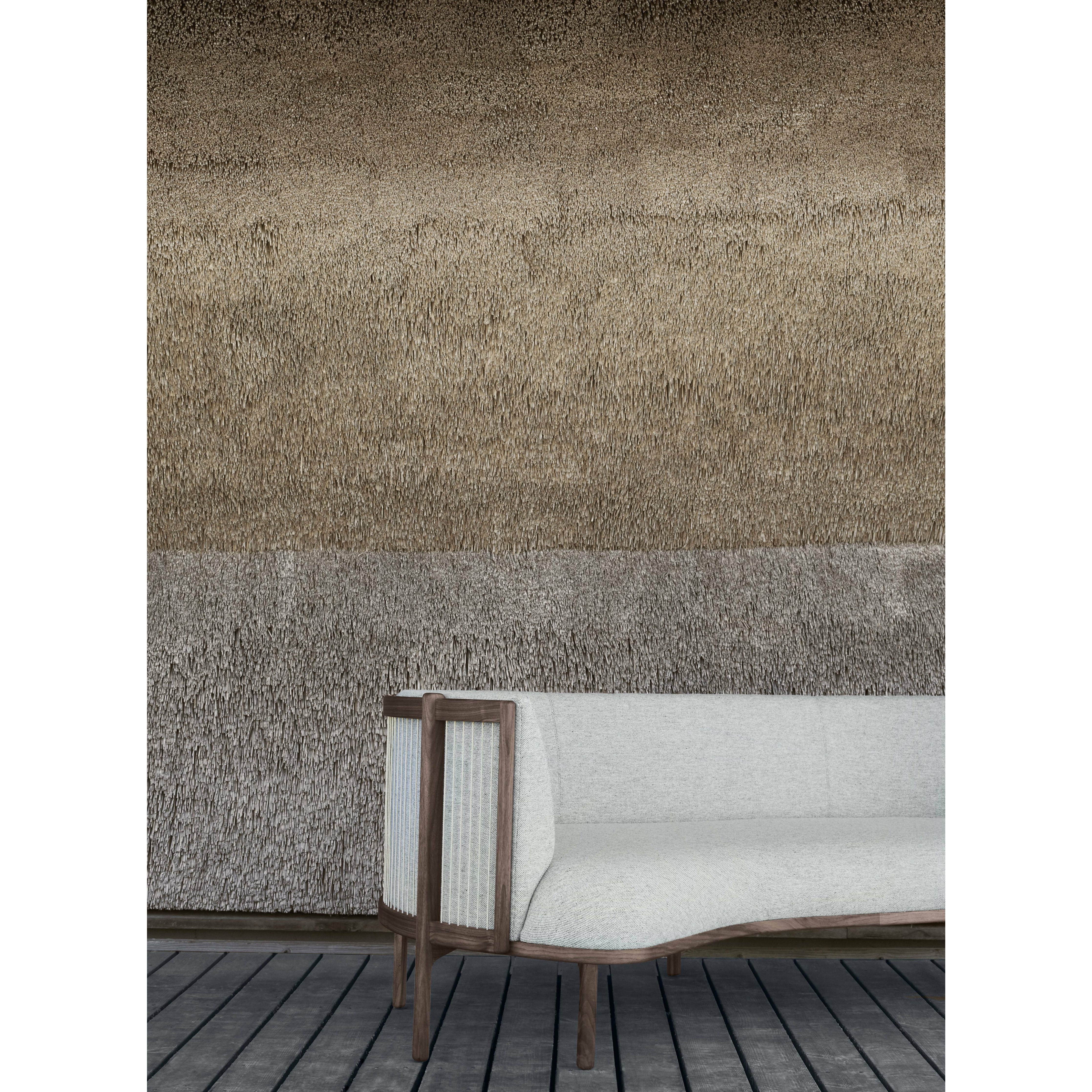[product_category]-Carl Hansen Rf1903 L Sideways Sofa 3 Seeater Left Walnut Oil/Hallingdal 457 Fabric, Yellow/Natural Brown-Carl Hansen-RF1903-L-walnut-oil-hallingdal65-457-CAR-9