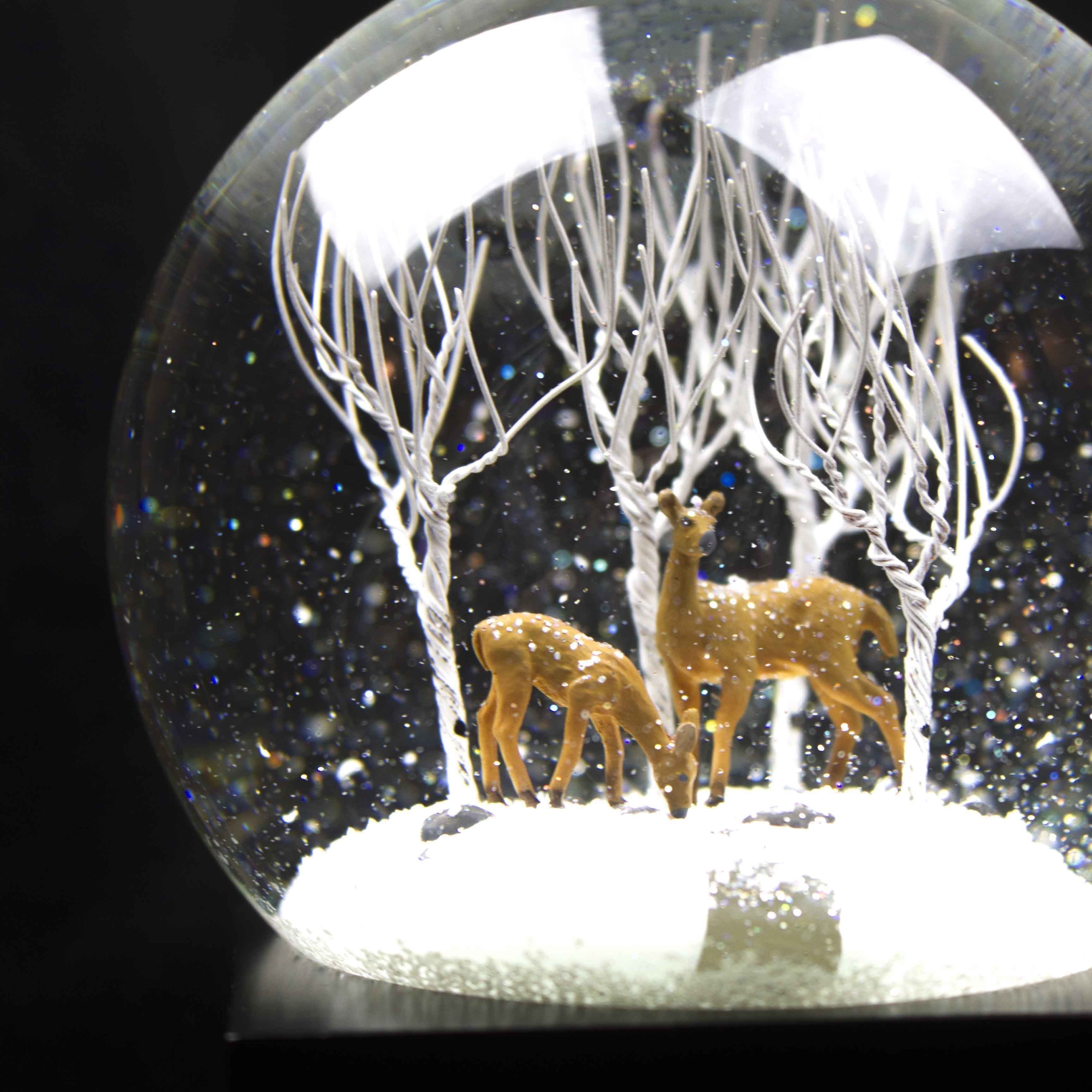 [product_category]-Cool Snow Globes Deer In Wood-Cool Snow Globes-852830007564-CS122-DEER-COO-3