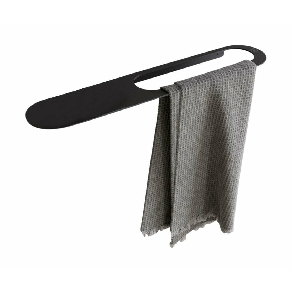 [product_category]-Copenhagen Bath Cb 100 Towel Holder With Shelf, Mat Black-Copenhagen Bath-5700400401036-40040103-COP-1