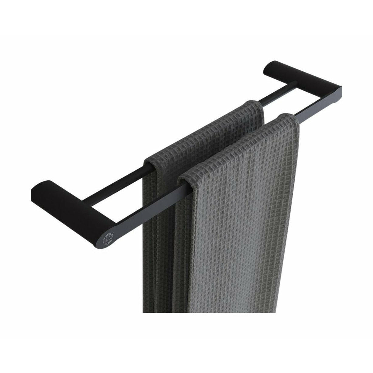 [product_category]-Copenhagen Bath Cb 200 Double Towel Holder, Mat Black-Copenhagen Bath-5700400401197-40040119-COP-1