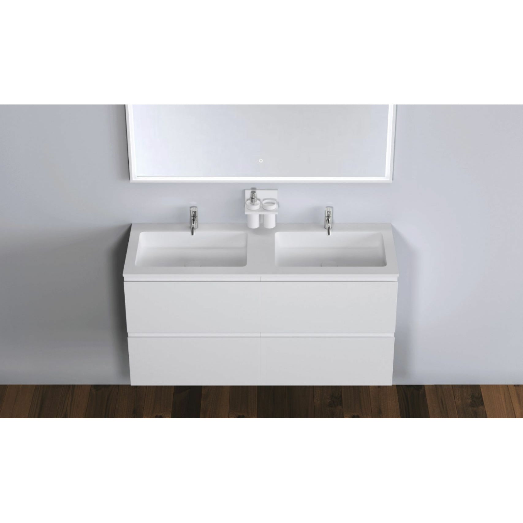 [product_category]-Copenhagen Bath Malmö Cabinet With Double Romsø Sink, L120 Cm-Copenhagen Bath-5700300102088-30010208-COP-4