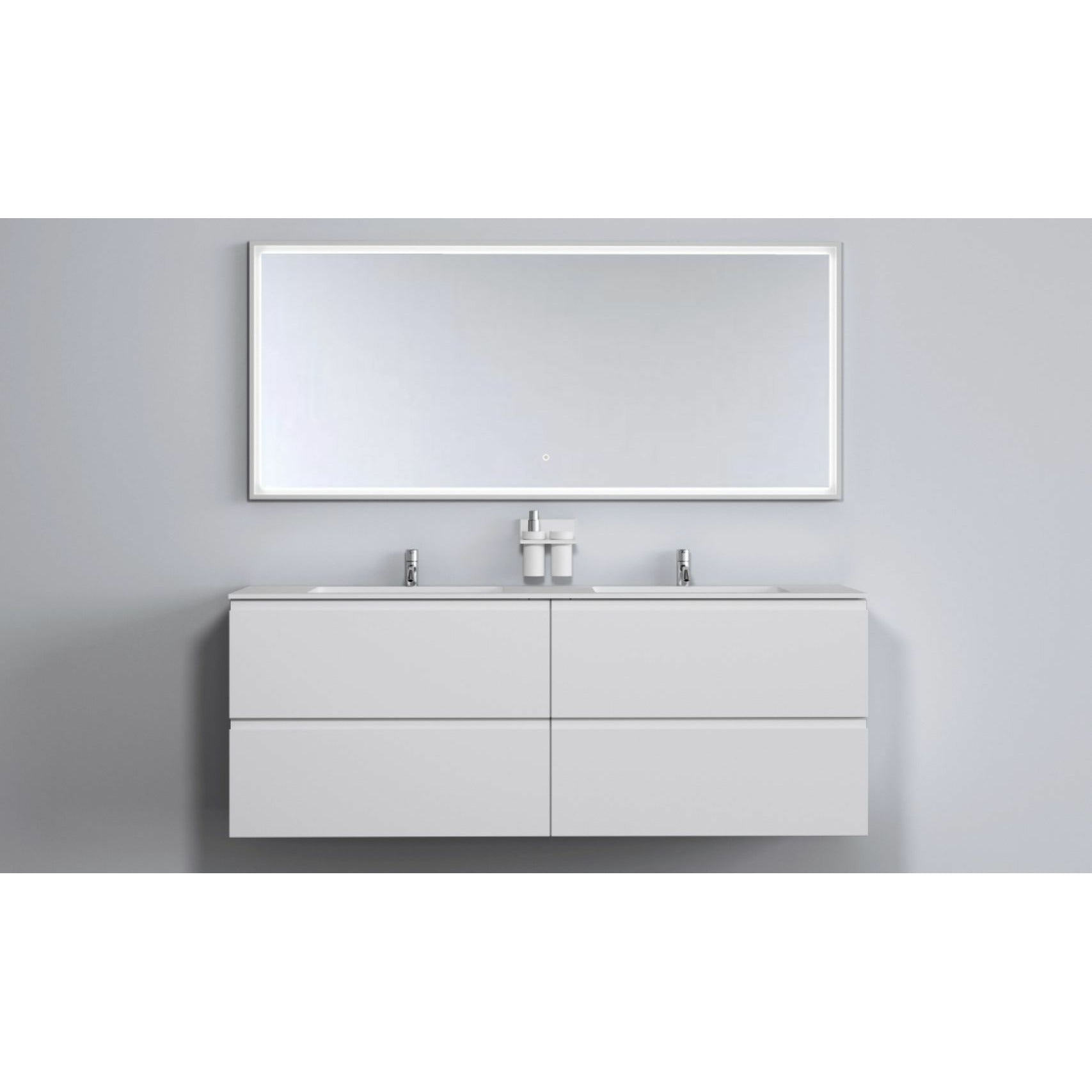 [product_category]-Copenhagen Bath Malmö Cabinet With Double Romsø Sink, L160 Cm-Copenhagen Bath-5700300102125-30010212-COP-2