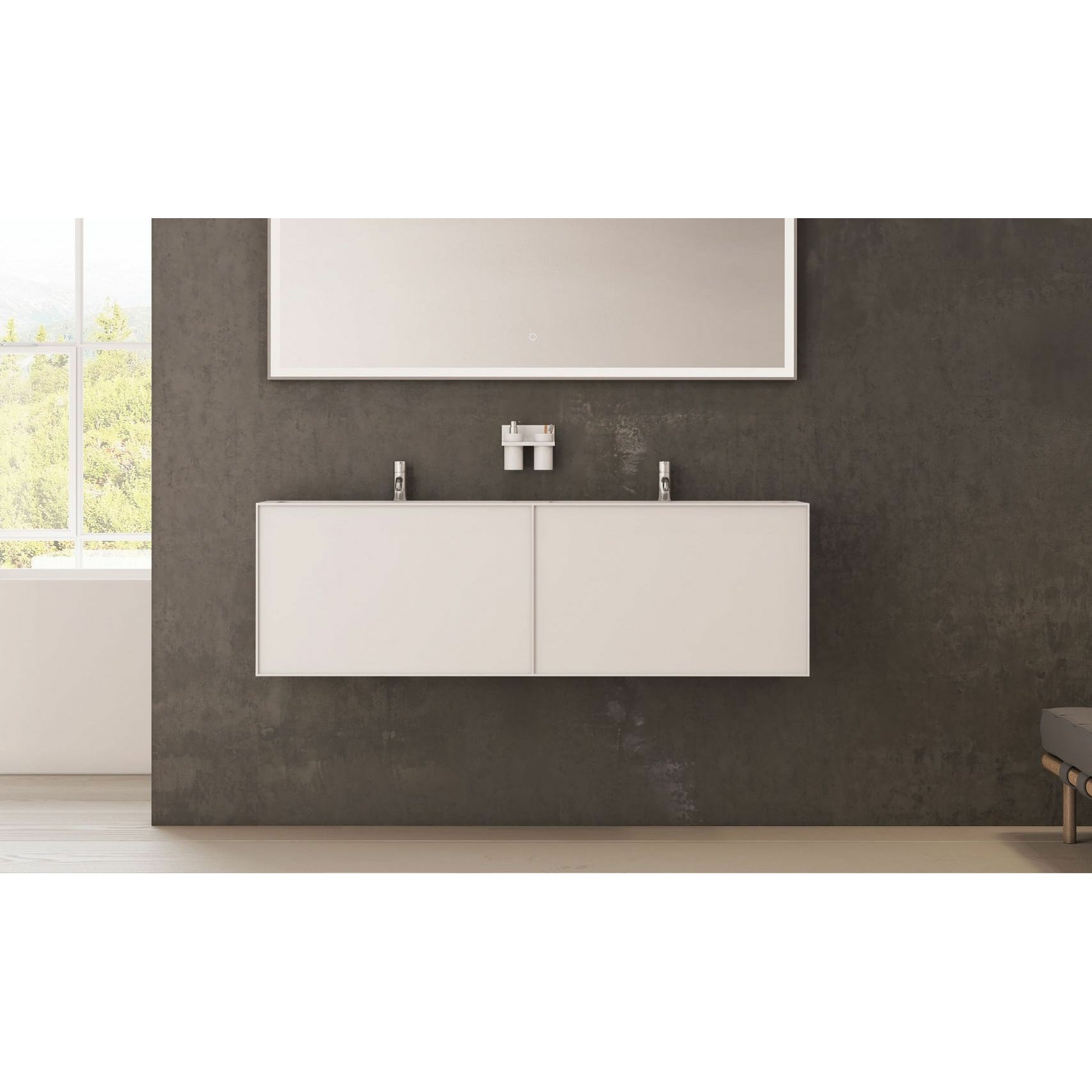 [product_category]-Copenhagen Bath Nexø Cabinet With Double Washing, L160 Cm-Copenhagen Bath-5700300101128-30010112-COP-2