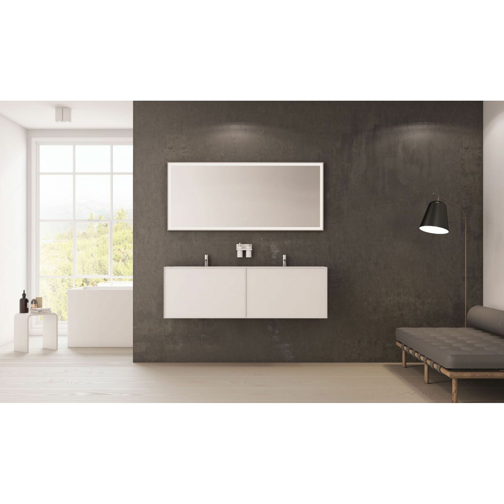[product_category]-Copenhagen Bath Nexø Cabinet With Double Washing, L160 Cm-Copenhagen Bath-5700300101128-30010112-COP-3
