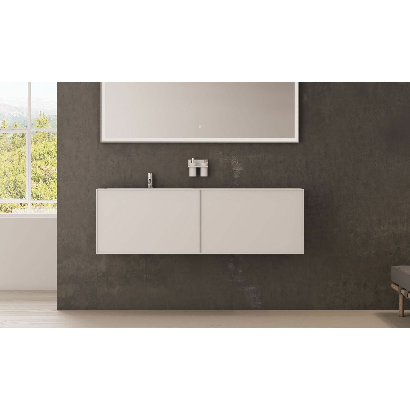 [product_category]-Copenhagen Bath Nexø Cabinet With Left Wash, L160 Cm-Copenhagen Bath-5700300101142-30010114-COP-2