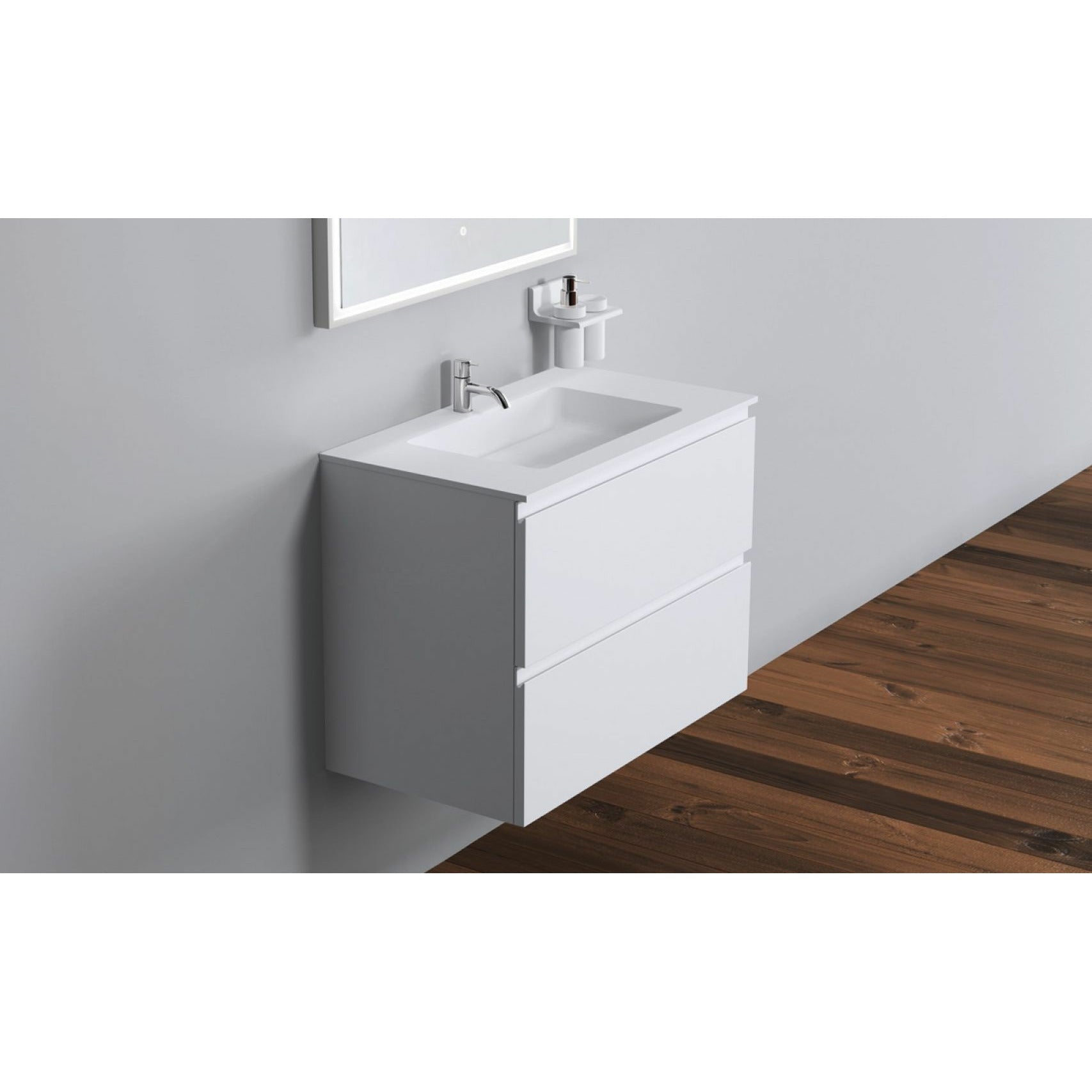 [product_category]-Copenhagen Bath Romsø Center Wash Basin, L80 Cm-Copenhagen Bath-5700300400559-30040055-COP-4