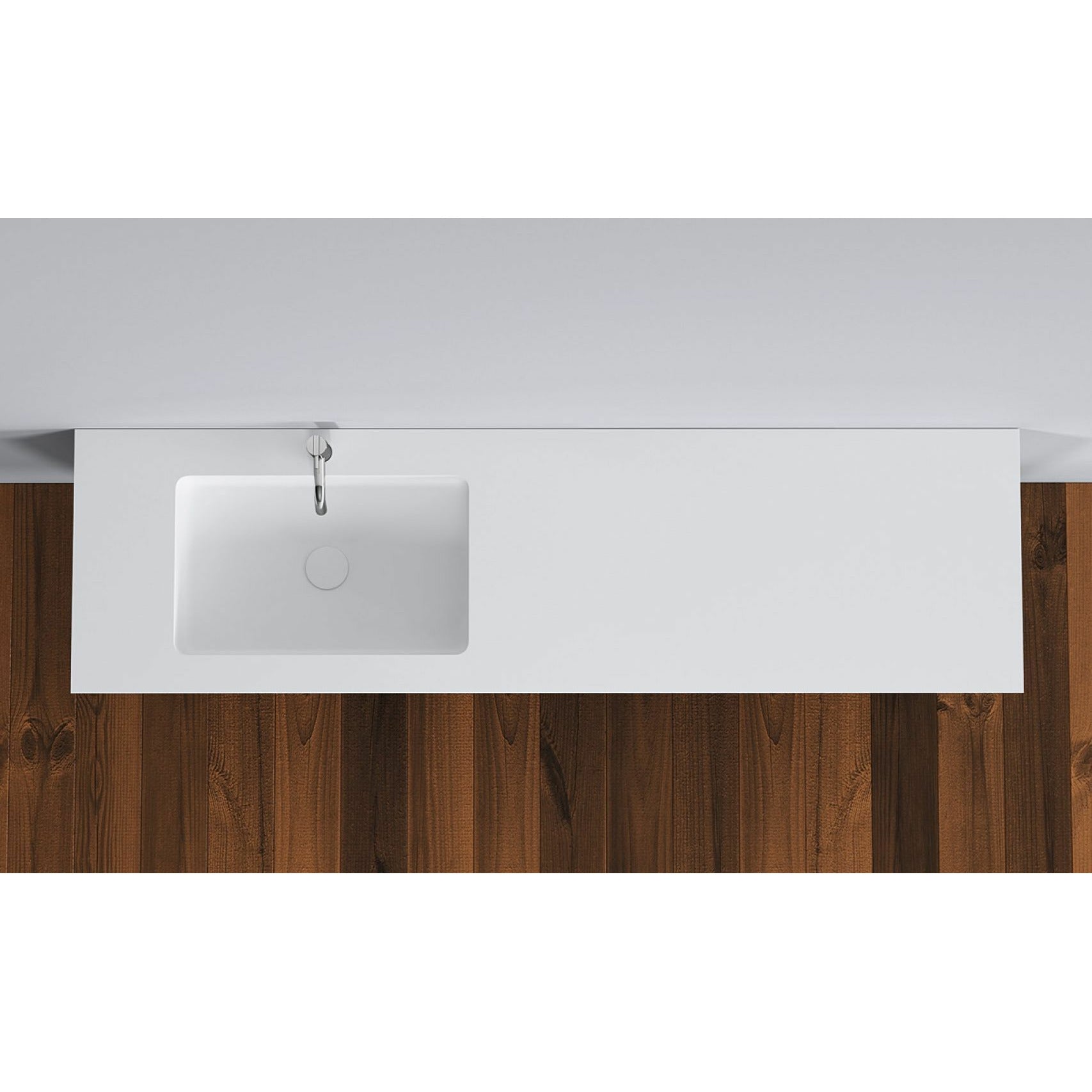 [product_category]-Copenhagen Bath Romsø Left Wash Basin, L160 Cm-Copenhagen Bath-5700300400658-30040065-COP-2