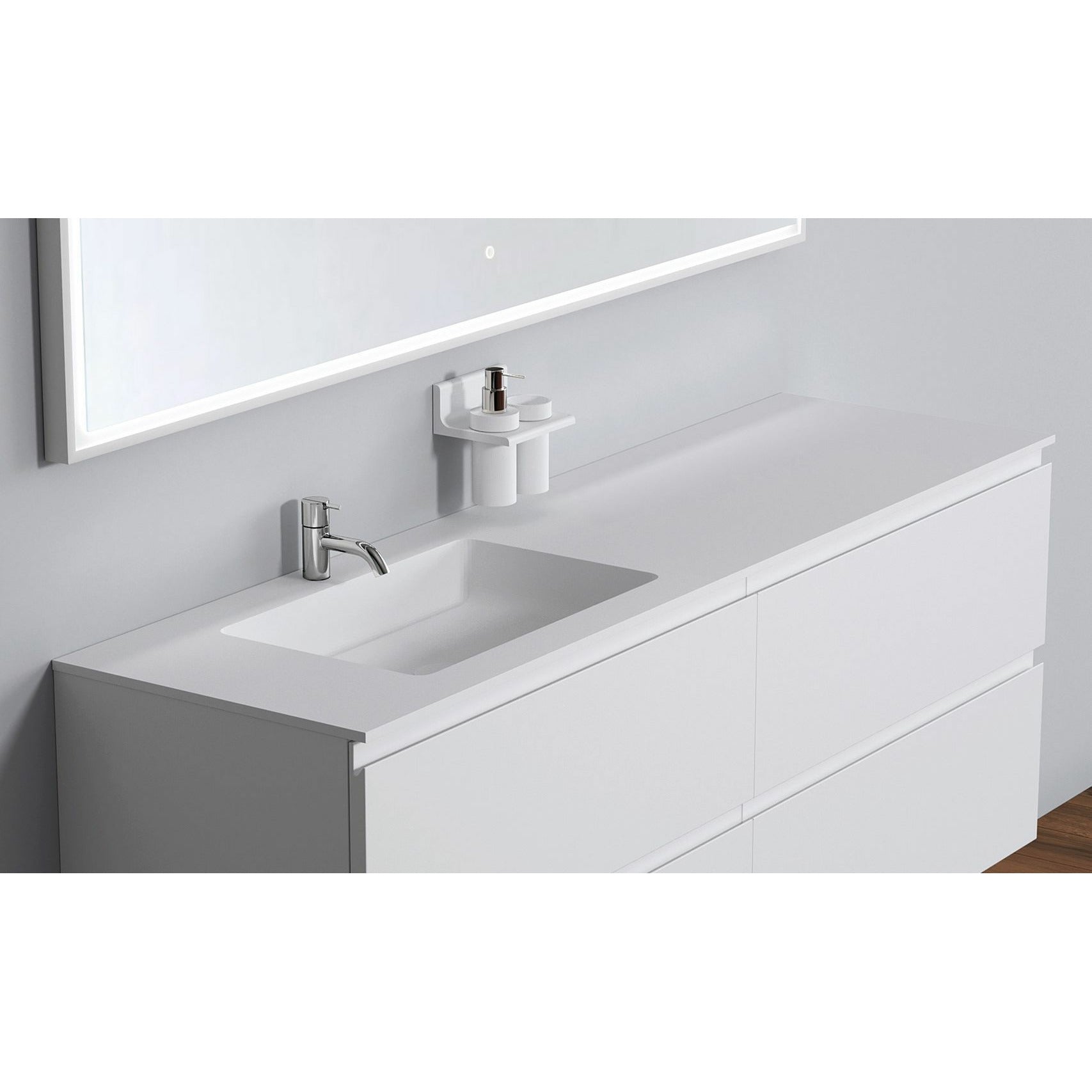 [product_category]-Copenhagen Bath Romsø Left Wash Basin, L160 Cm-Copenhagen Bath-5700300400658-30040065-COP-4