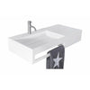 Kodaň Bath Sandfjord Left Wash Basin, L90 cm