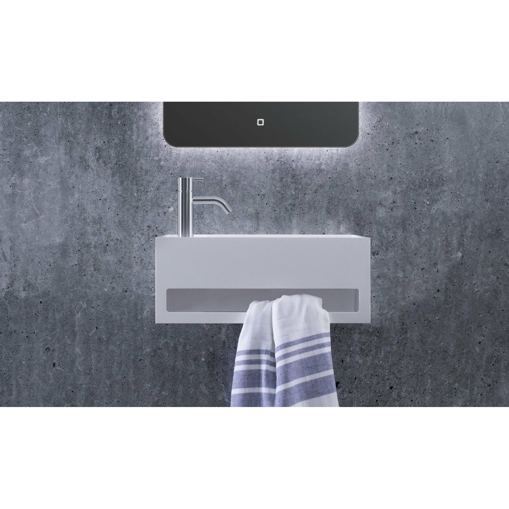 [product_category]-Copenhagen Bath Sandfjord Right Wash Basin, L50 Cm-Copenhagen Bath-5700400100557-40010055-COP-5