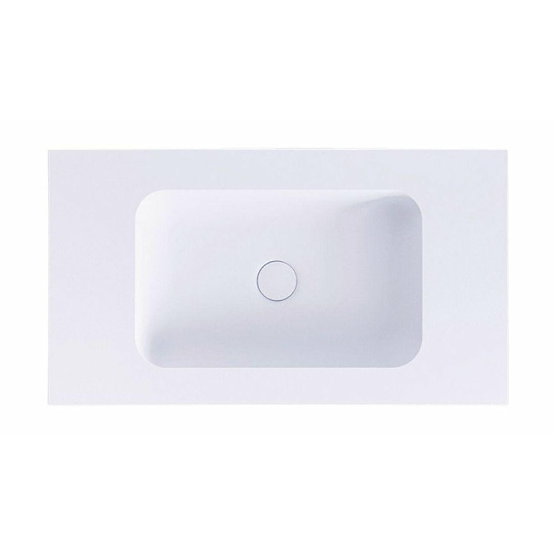 [product_category]-Copenhagen Bath Sq2 Center Wash Basin, L80 Cm-Copenhagen Bath-5700300400788-30040078-COP-1