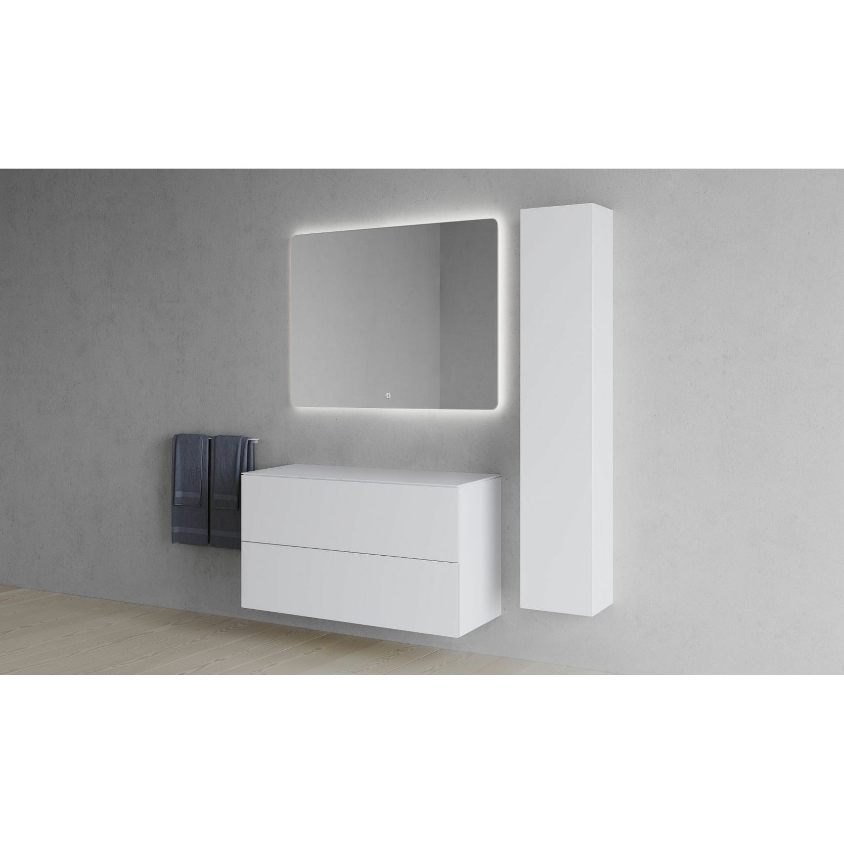 [product_category]-Copenhagen Bath Sq2 Double Cabinet With Countertop, L100 Cm-Copenhagen Bath-5700300102439-30010243-COP-4