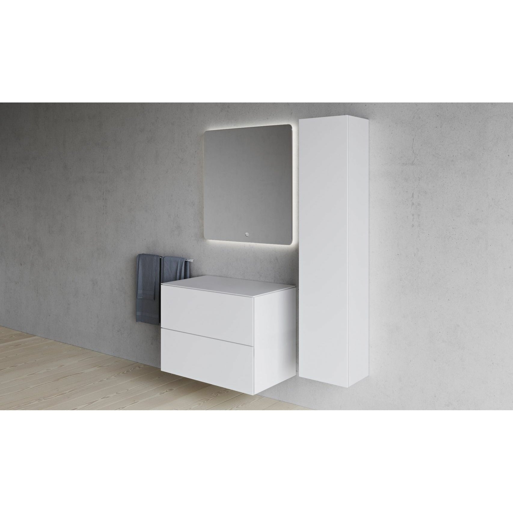 [product_category]-Copenhagen Bath Sq2 Double Cabinet With Countertop, L80 Cm-Copenhagen Bath-5700300102422-30010242-COP-4