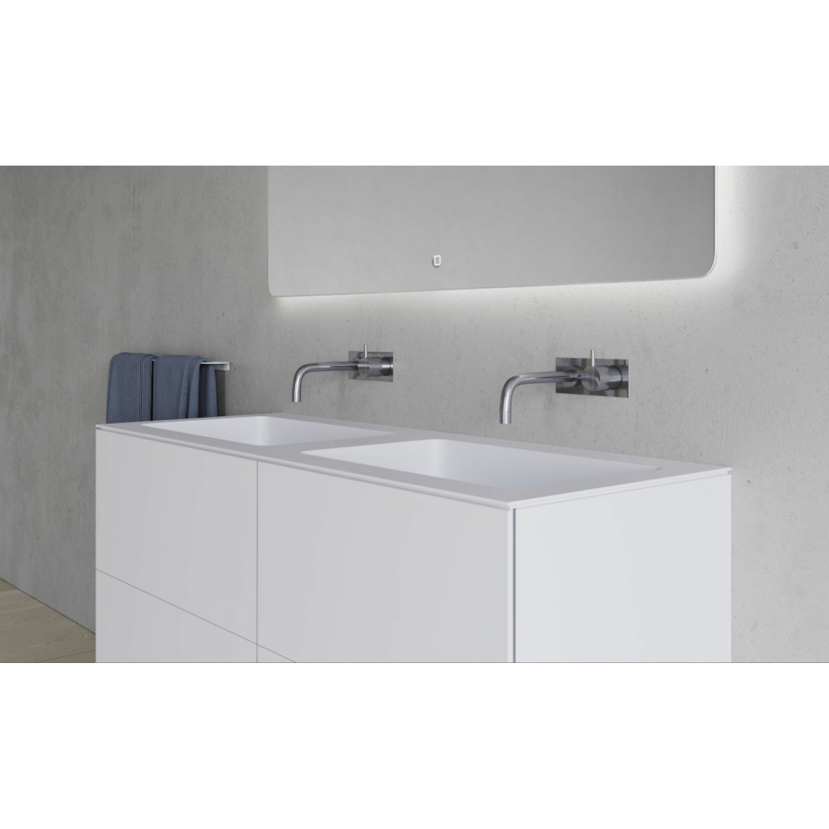 [product_category]-Copenhagen Bath Sq2 Double Cabinet With Double Washing, L120 Cm-Copenhagen Bath-5700300101623-30010162-COP-4