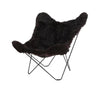  Island Mariposa Butterfly Chair ostříhaná černá/černá