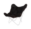  Island Mariposa Butterfly Chair ostříhaná černá/chrom