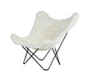 Cuero Island Mariposa Butterfly Chair, ohraničená bílá/černá