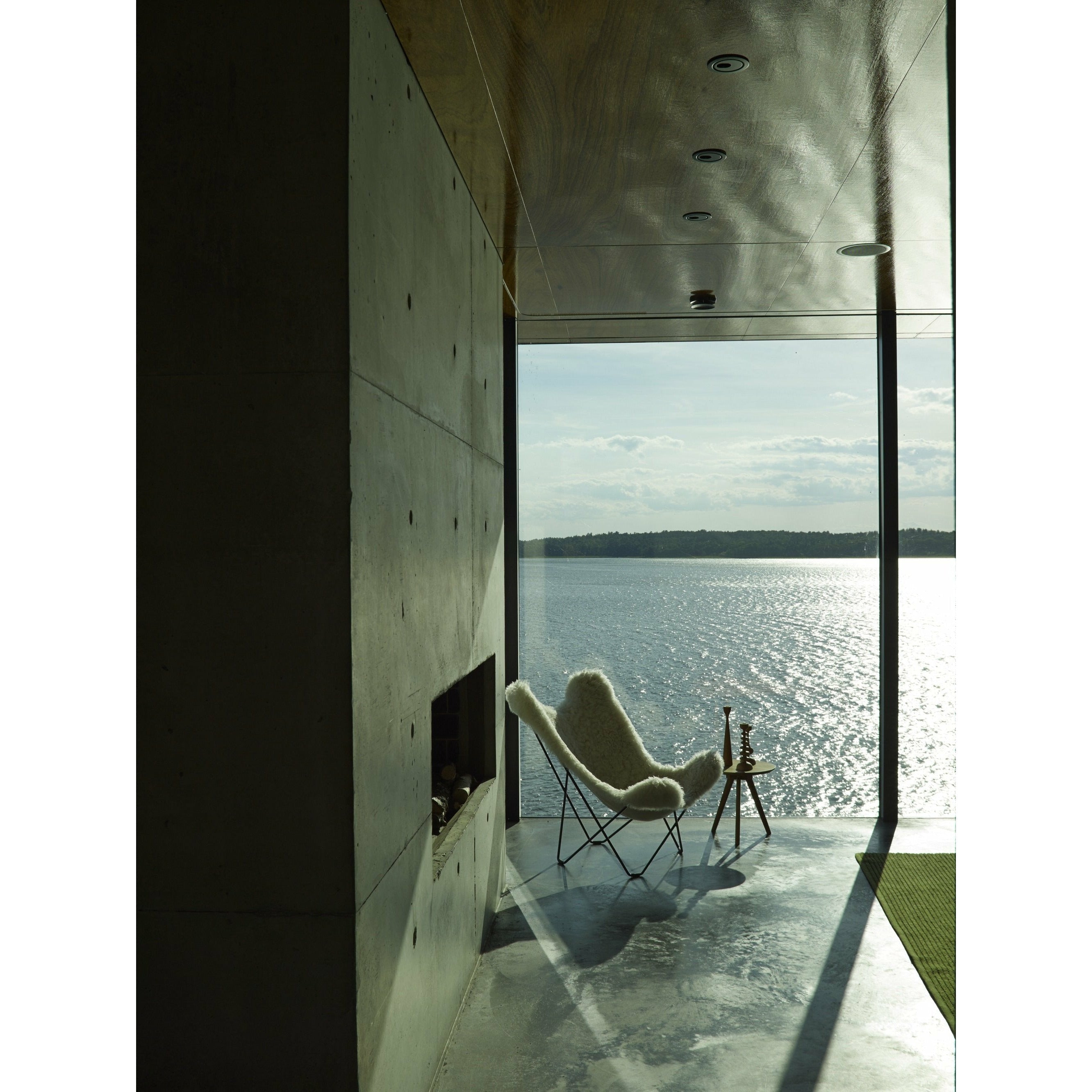 [product_category]-Cuero Iceland Mariposa Butterfly Chair, Shorn White/Chrome-Cuero-7340172611028-1102-CUE-3