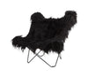 Cuero Island Mariposa Butterfly Chair, Wild Black/Black