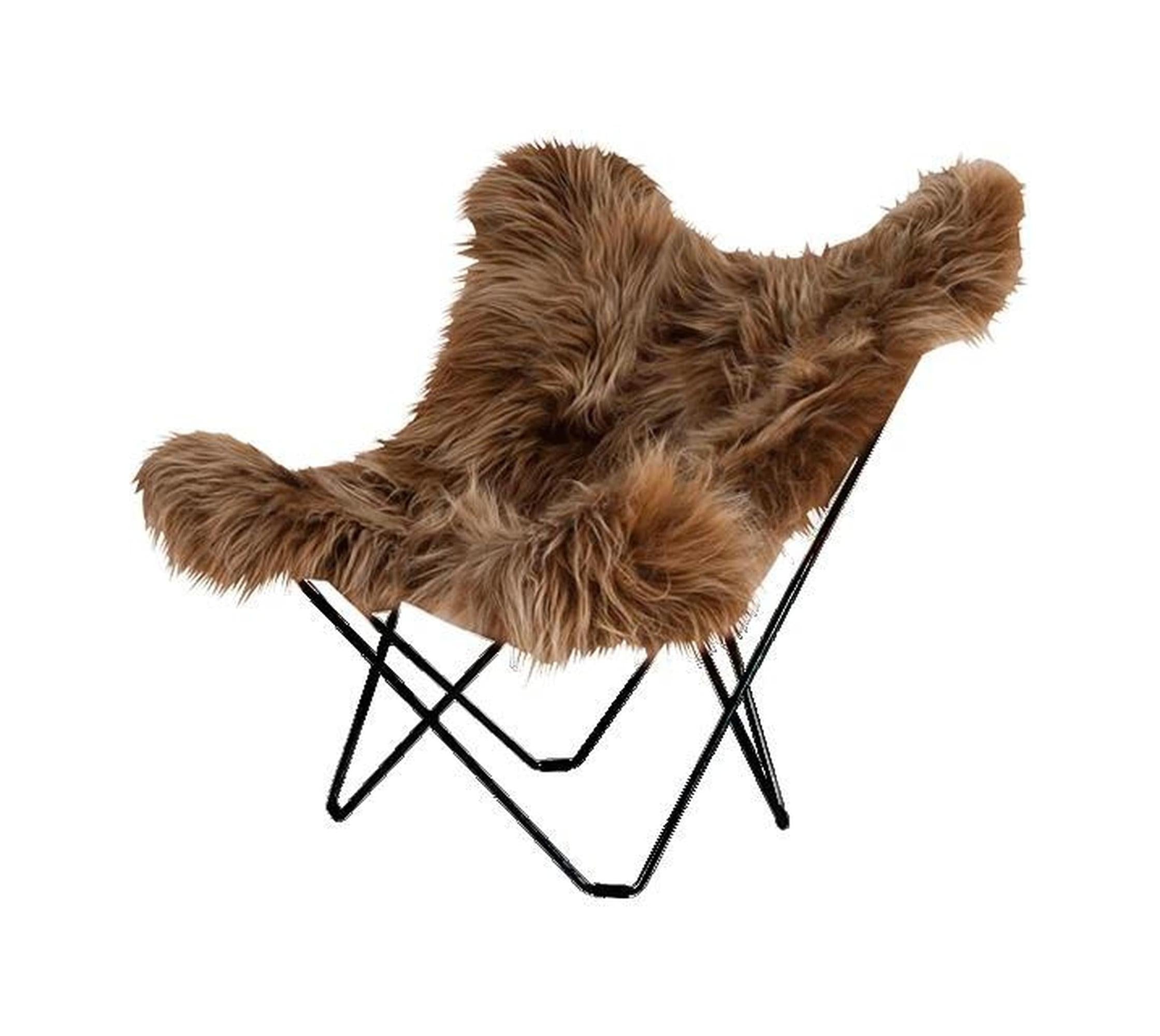 [product_category]-Cuero Iceland Mariposa Butterfly Chair, Wild Brown/Black-Cuero-7340172611615-1161-CUE-1