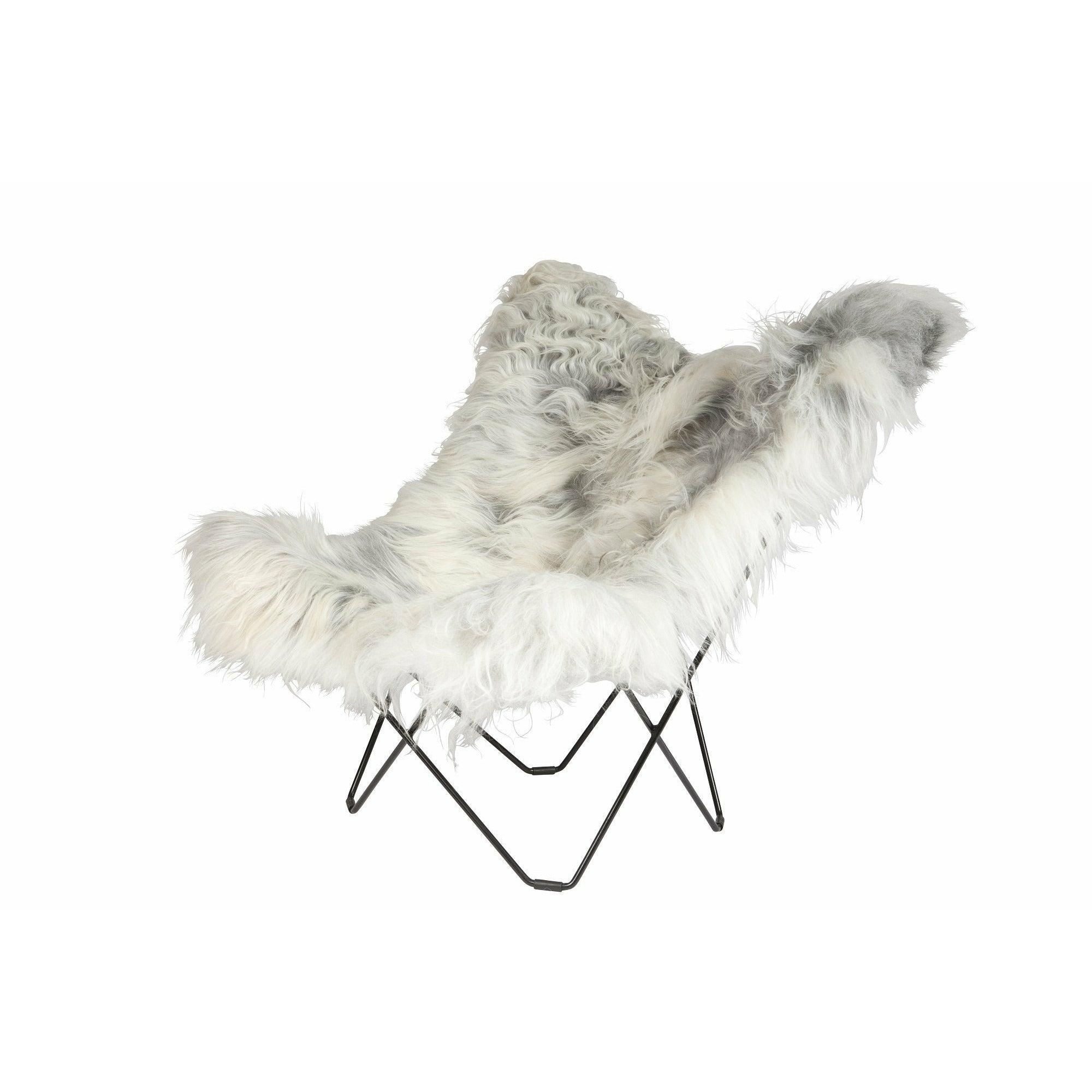 [product_category]-Cuero Iceland Mariposa Butterfly Chair, Wild Grey/Black-Cuero-7340172611318-1131-CUE-1