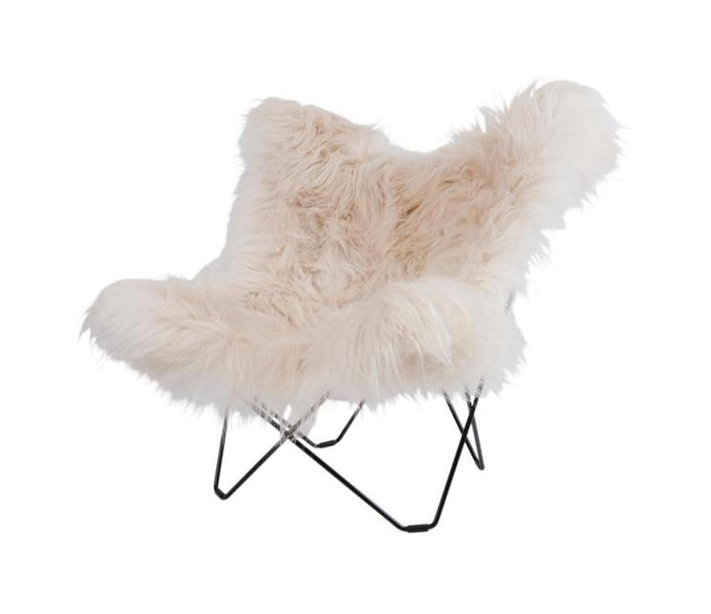 [product_category]-Cuero Iceland Mariposa Butterfly Chair, Wild White/Black-Cuero-7340172611066-1106-CUE-1