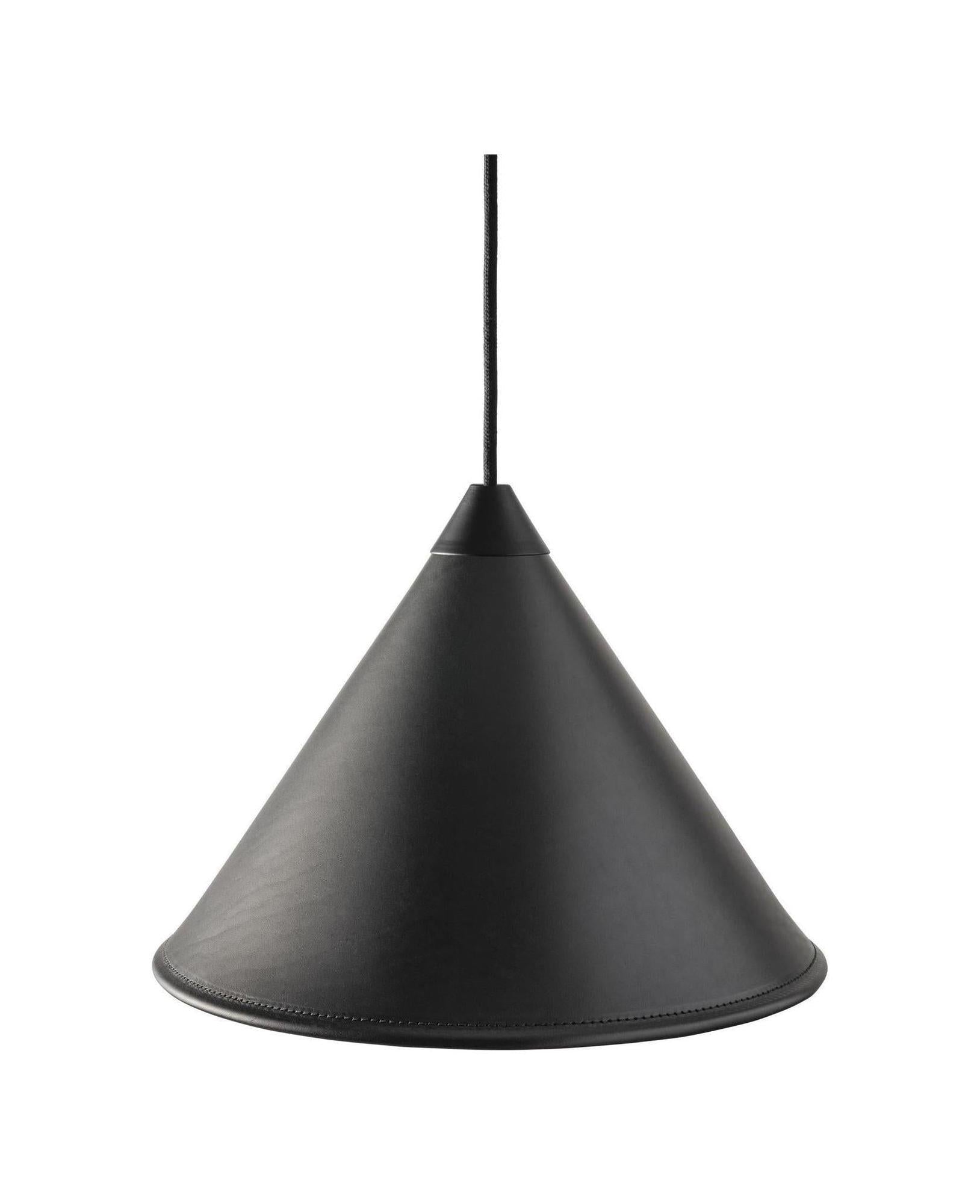 [product_category]-Cuero Namibia Pendant ø 25 Cm, Black/Black With Black Cable-Cuero-7340172635017-1500129-CUE-1