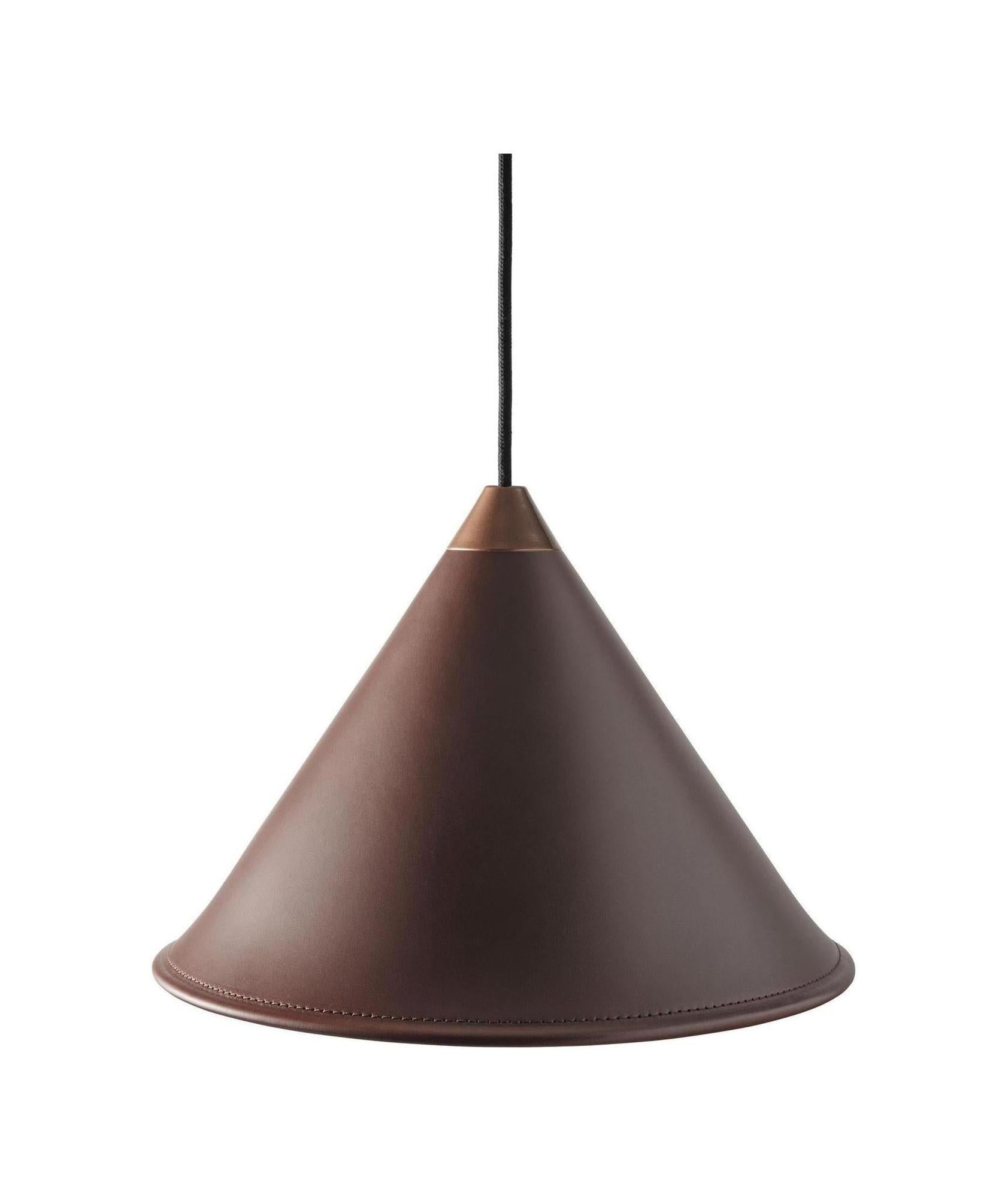 [product_category]-Cuero Namibia Pendant ø 25 Cm, Chocolate/Copper With Black Cable-Cuero-7340172636731-1500433-CUE-1