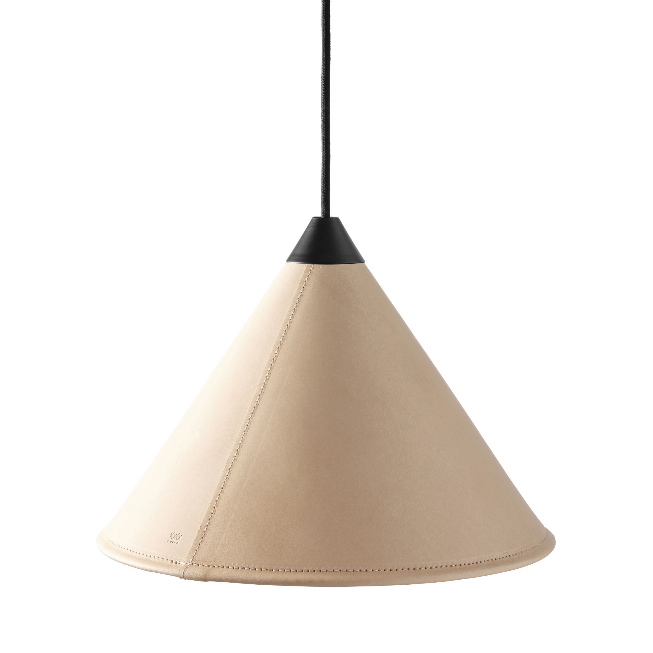 [product_category]-Cuero Namibia Pendant ø 25 Cm, Crude Nature/Black With Black Cable-Cuero-7340172635178-1500529-CUE-2