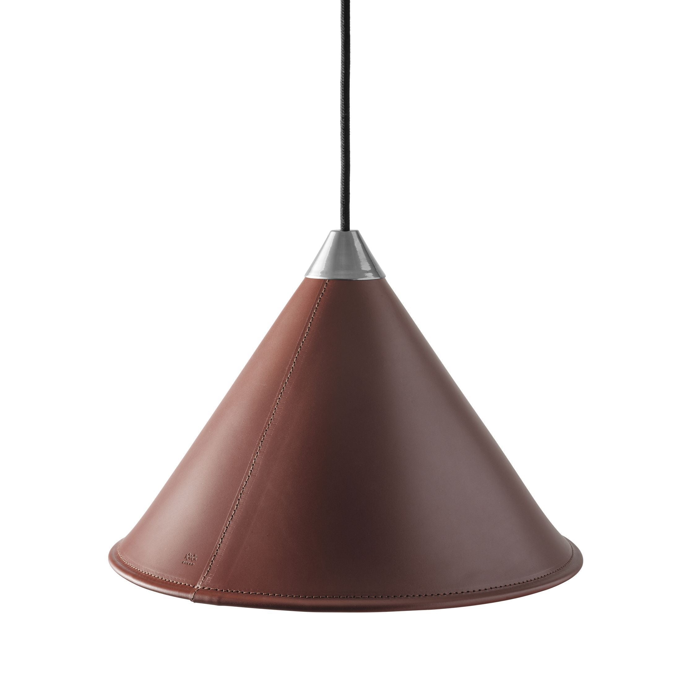 [product_category]-Cuero Namibia Pendant ø 25 Cm, Oak Brown/Chrome With Black Cable-Cuero-7340172637455-1500635-CUE-2