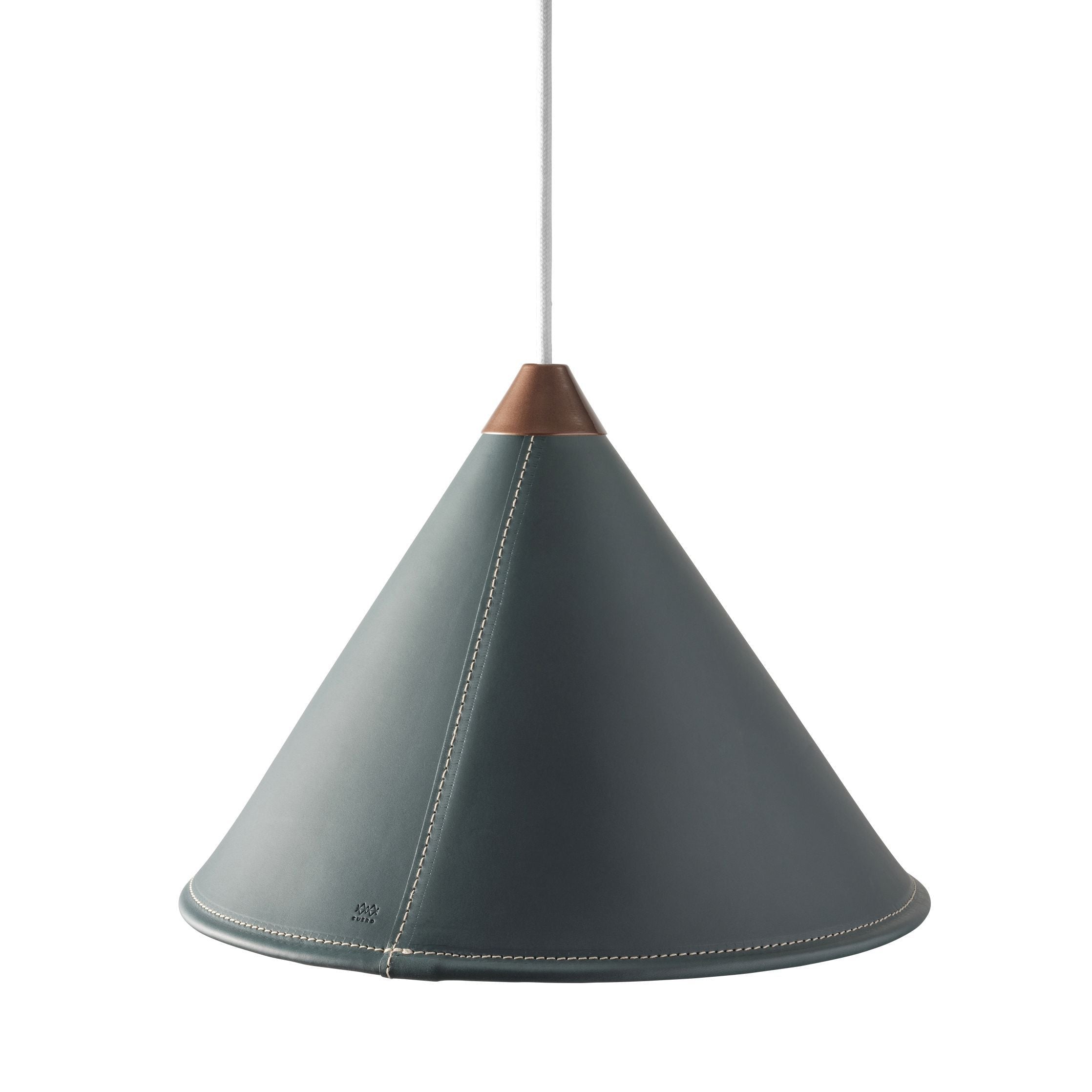 [product_category]-Cuero Namibia Pendant ø 25 Cm, Ocean Blue/Copper With White Cable-Cuero-7340172636571-1500832-CUE-2